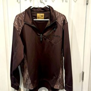 Heybo 1/4 zip pullover size large like new worn very few times Hardwood Camo